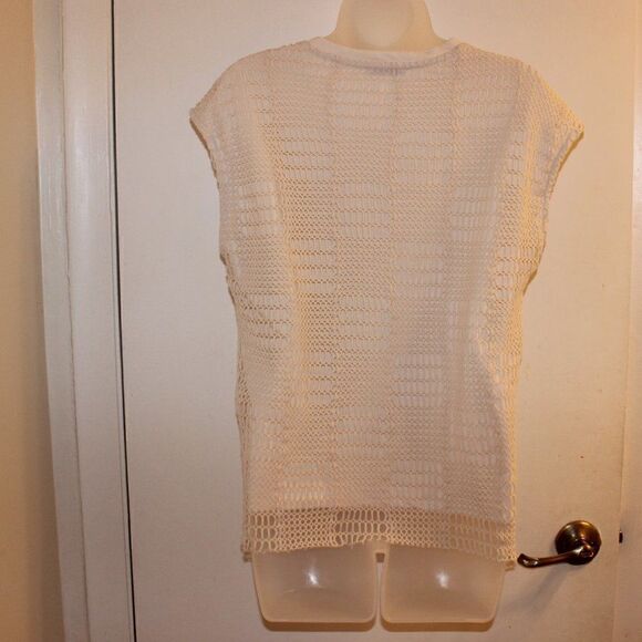 ZARA Ivory  Long Sleeve Top women Size Small - Picture 6 of 7